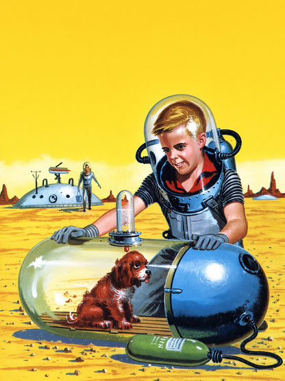 Edward Valigursky Amazing Science Fiction 1958 Poster Wall Art Decor