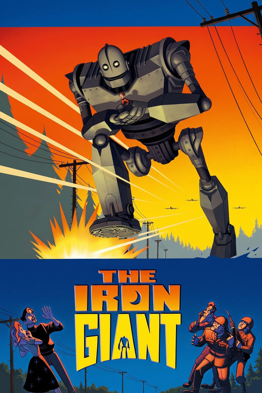 The Iron Giant Movie Poster 1999 – Giant Robot Sci-Fi Action Wall Art Decor