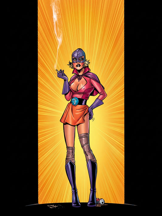 Amanda Conner Pro Poster - Vintage Comic Art Style Character