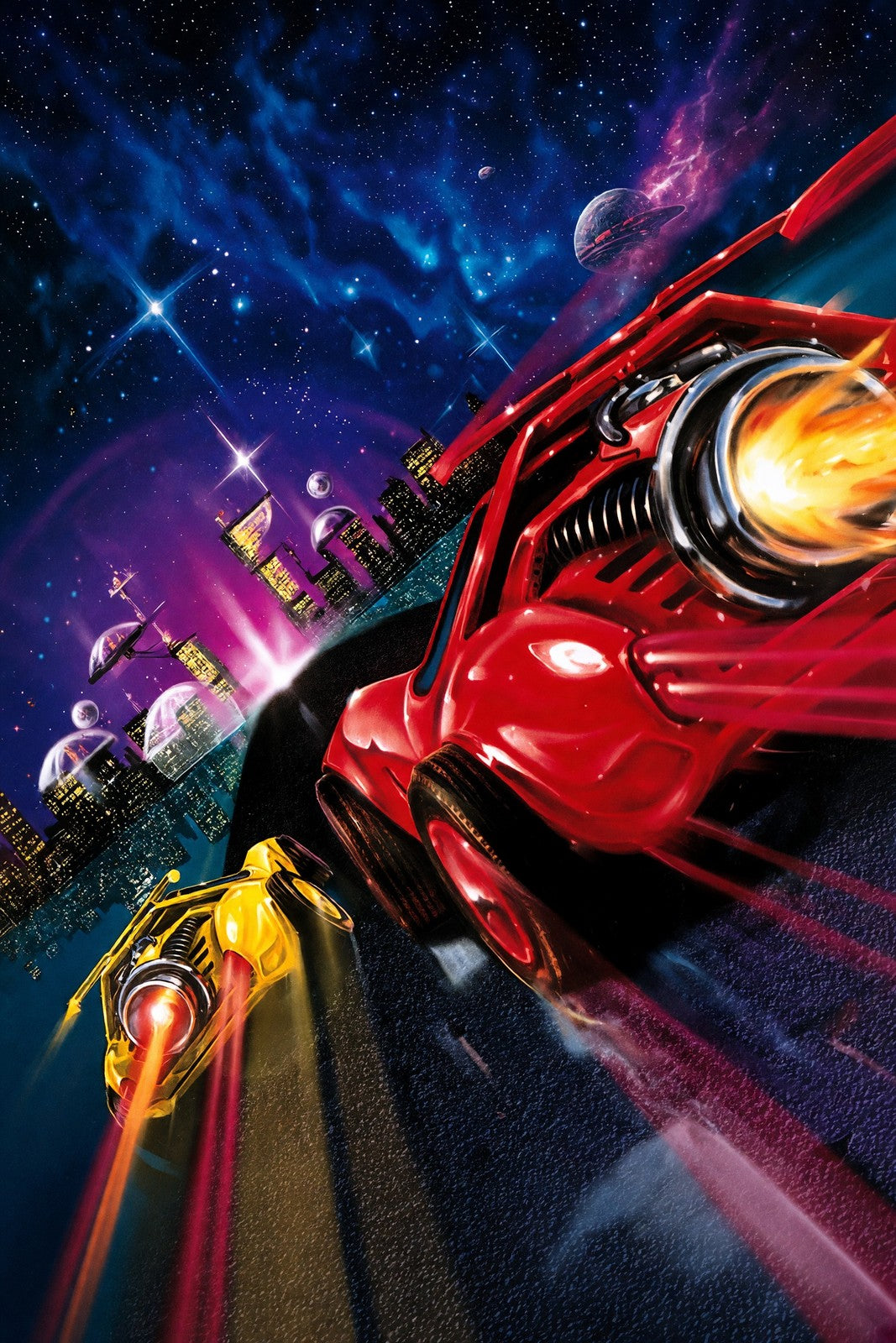 OutRun 2019 Poster - Futuristic Racing Retro Game Cover Art Wall Art Decor