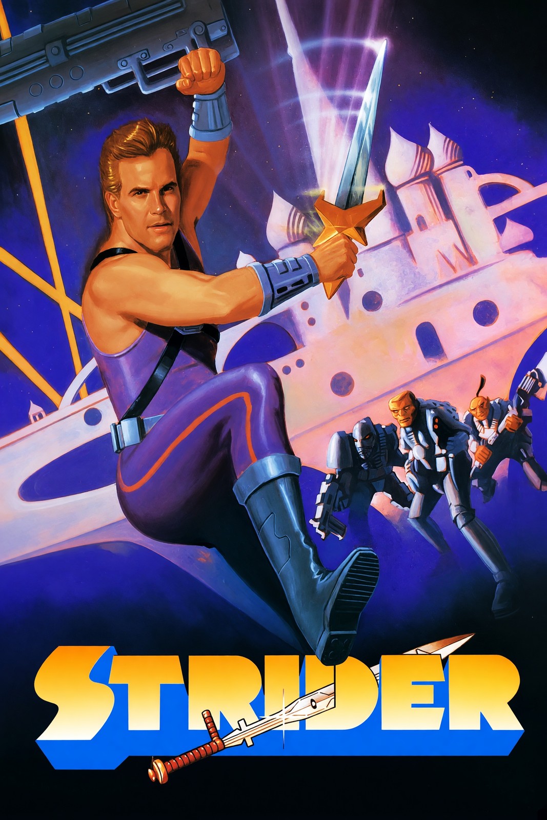 STRIDER Retro Arcade Action Hero Poster – 1989 Video Game Wall Art Decor