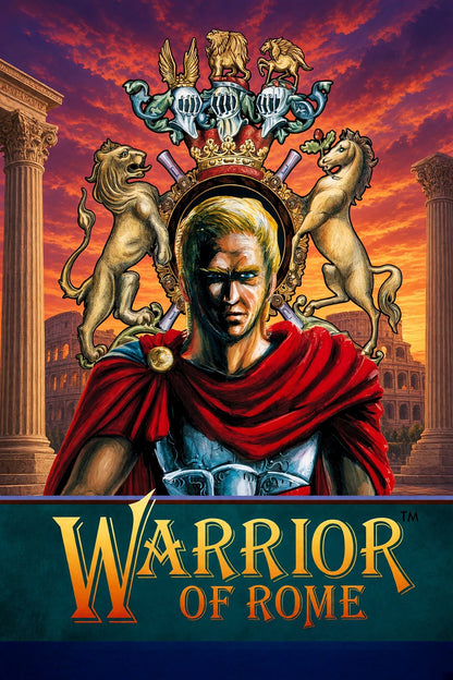 Warrior of Rome Poster – Ancient Roman Soldier Fantasy Art Wall Art Decor