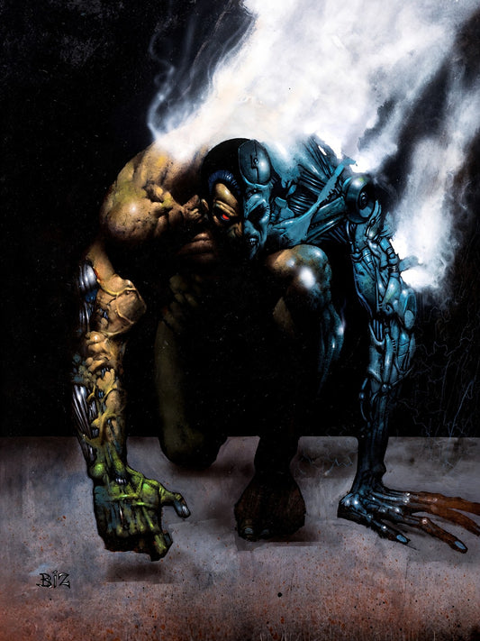 SIMON BISLEY TERMINATOR POSTER – CYBORG WARRIOR 1991 Wall Art Decor