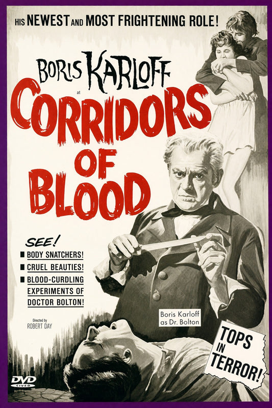 Boris Karloff Corridors of Blood Poster – Classic Horror Film