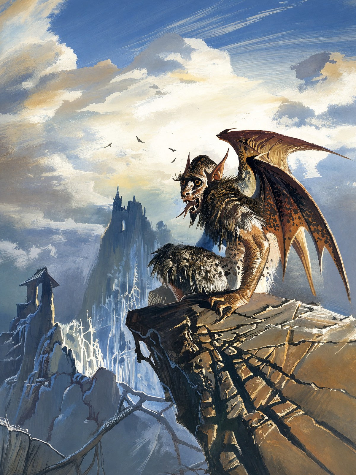 Bruce Pennington Monster Mystical 1974 Poster – Dragon Fantasy Art