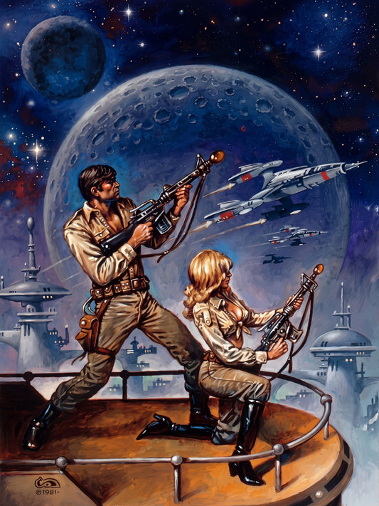 TO THE STARS BY CLYDE CALDWELL POSTER SCI-FI ADVENTURE WALLART VIBRANT