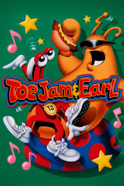 ToeJam & Earl Poster - Funky Alien Duo Retro Game Cover Art Wall Art