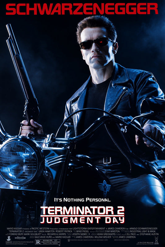 Terminator 2 Judgment Day Movie Poster 1991 Schwarzenegger