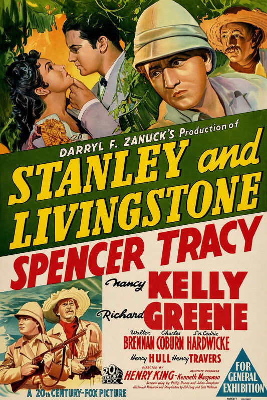 Stanley and Livingstone 1939 Movie Poster – Classic Adventure Film Art Print