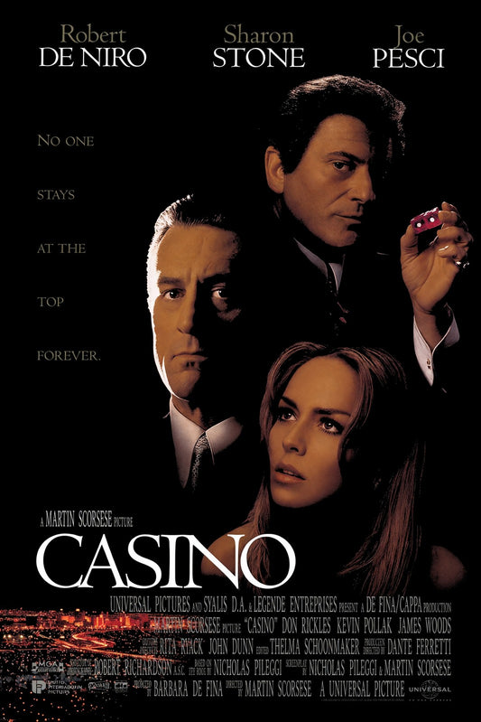 Casino (1995) Movie Poster - De Niro, Stone, Pesci