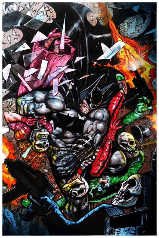 SIMON BISLEY POSTER - ABSOLUTE BATMAN #6 VARIANT COVER COMIC BOOK ART