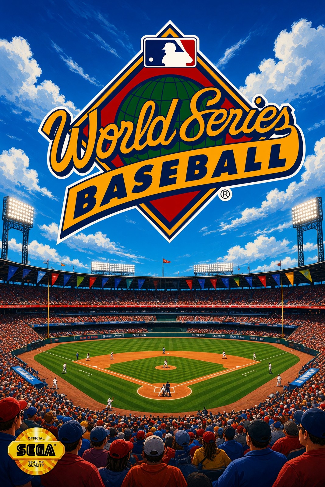 World Series Baseball Stadium Poster – Classic Sports Game Art Wall Art Decor