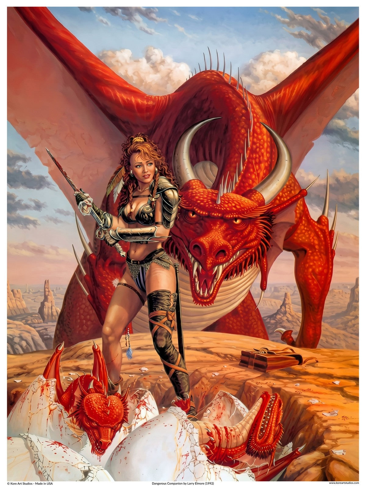 Dangerous Companion - Fantasy Dragon Series by Larry Elmore (1992)