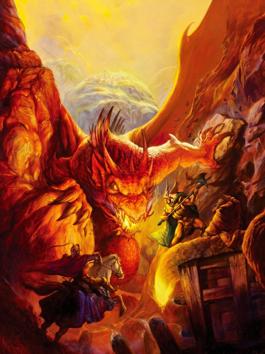 Jeff Easley Dungeons & Dragons Game Poster 1994 – Fantasy Wall Art Decor