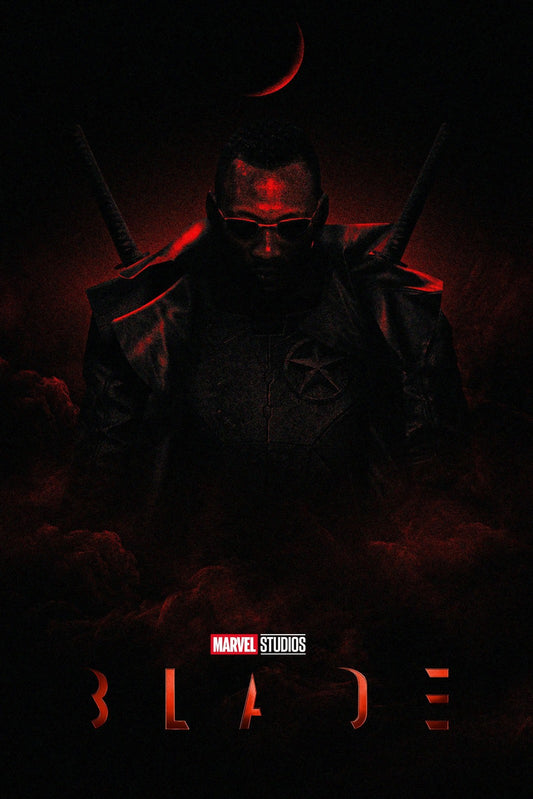 Blade Vampire Hunter Dark Superhero Movie Poster