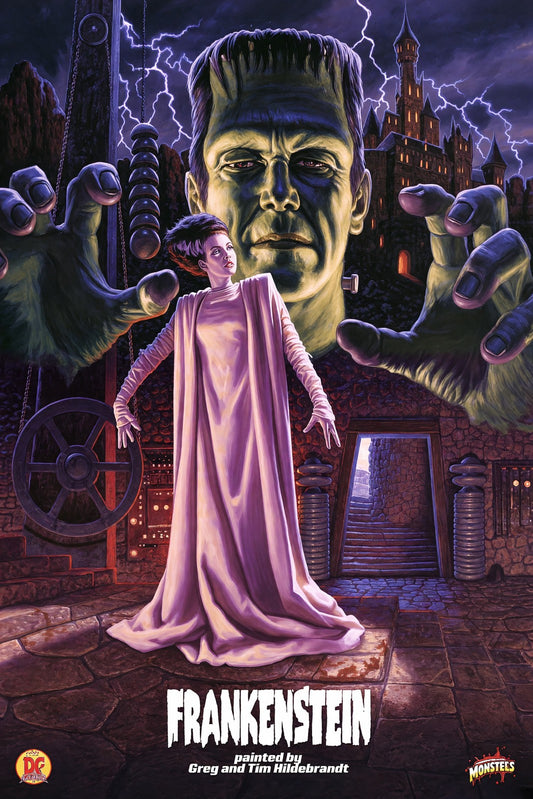 Greg and Tim Hildebrandt Frankenstein 1970 Movie Poster Wall Art Decor