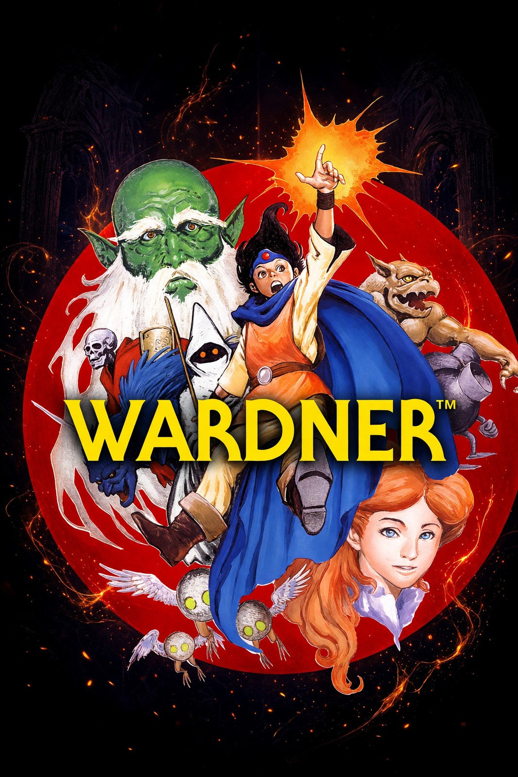 Wardner Fantasy Action Poster – Magic Wizard Warriors Battle Wall Art Decor