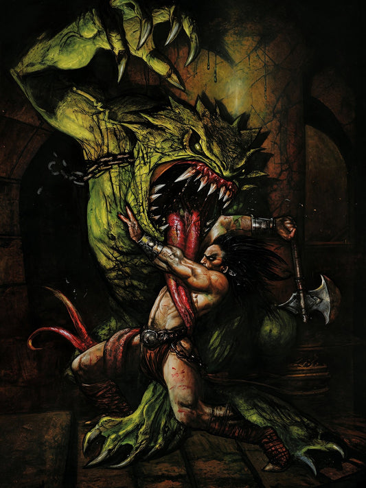 SIMON BISLEY CONAN THE AVENGER #25 POSTER – BARBARIAN WARRIOR Wall Art Decor