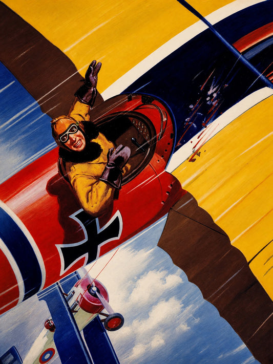 Rudolph Belarski Aces November 1931 Cover Poster – Pilot Ace Wall Art Decor