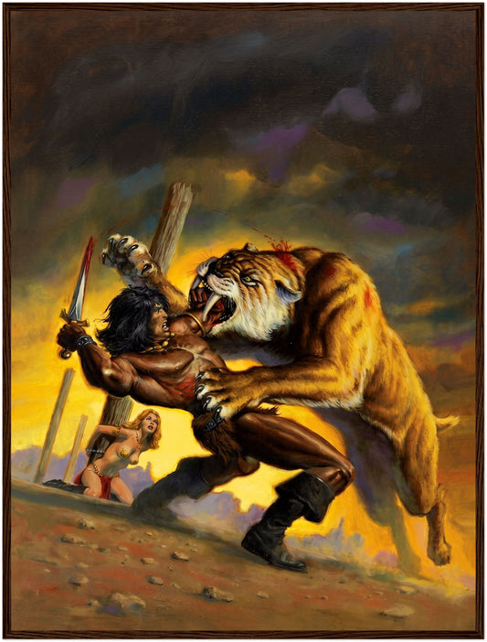 Savage Sword of Conan #27 Cover by Bob Larkin (1978) - Framed Poster 24in x 32in