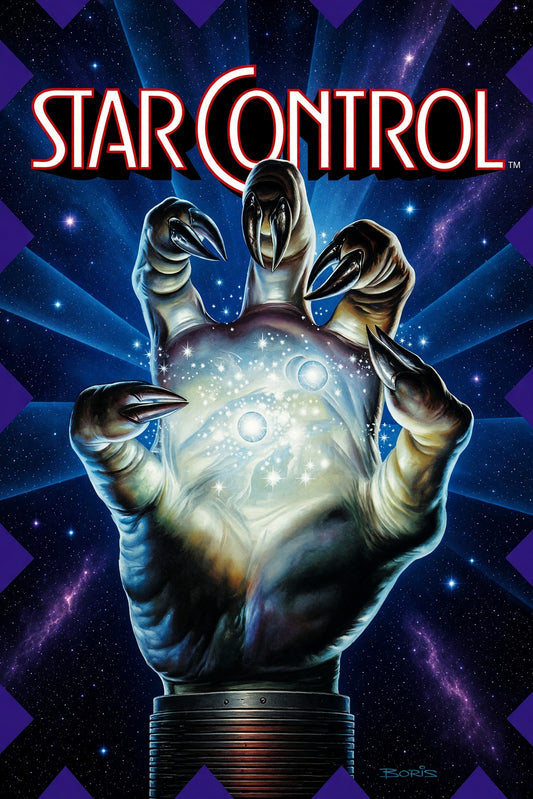 Star Control Poster - Alien Hand Retro Sci-Fi Game Art Wall Art Decor