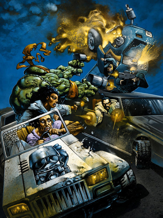 SIMON BISLEY BODYCOUNT #2 COVER POSTER – ACTION COMIC ART 1996 Wall Art Decor