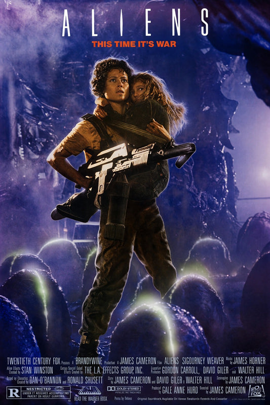 Aliens 1986 Movie Poster - Sci-Fi Classic Action Film Art