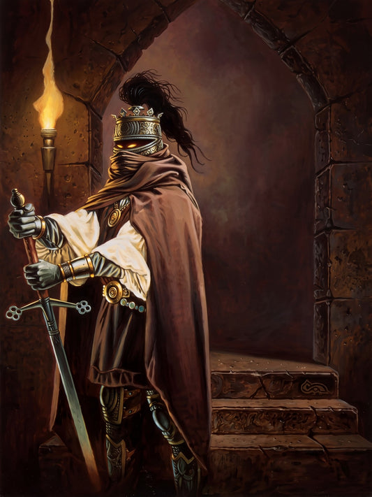 KNIGHT OF THE BLACK ROSE BY CLYDE CALDWELL POSTER D&D WALLART RPG