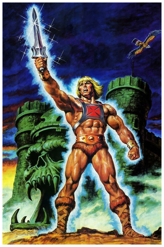 He-Man Masters of the Universe Poster – Earl Norem Art, MOTU Wall Decor