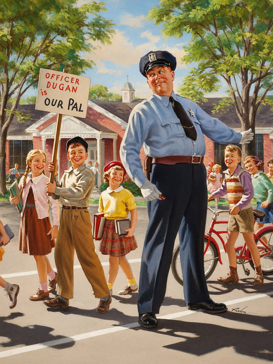 Officer Dugan Is Our Pal Poster by Art Frahm 1958 Wall Art Decor