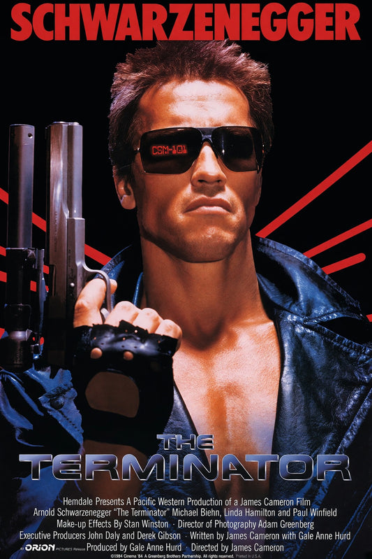 The Terminator 1984 Arnold Schwarzenegger Classic Sci-Fi Movie Poster