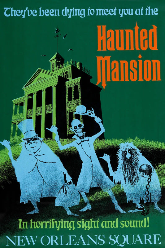 HAUNTED MANSION - CLASSIC ATTRACTION POSTER - NEW ORLEANS SQUARE