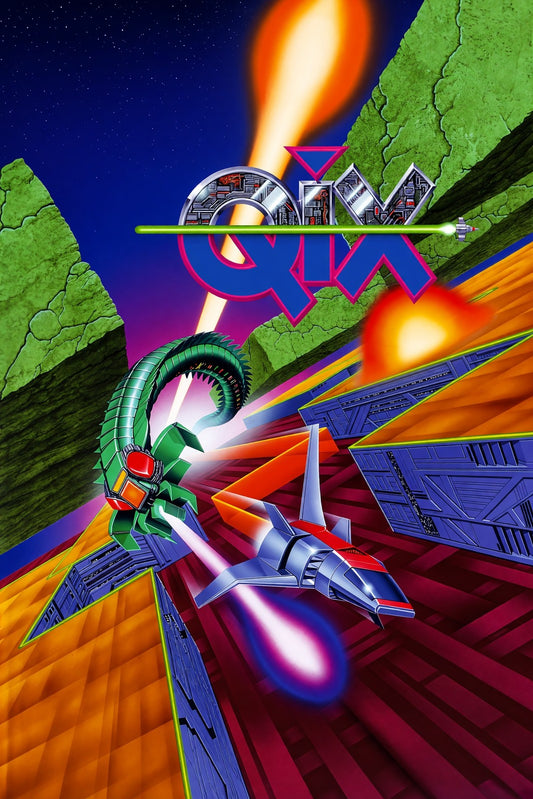 Ultimate Qix Poster - Retro Arcade Puzzle Game Art Print Wall Art Decor