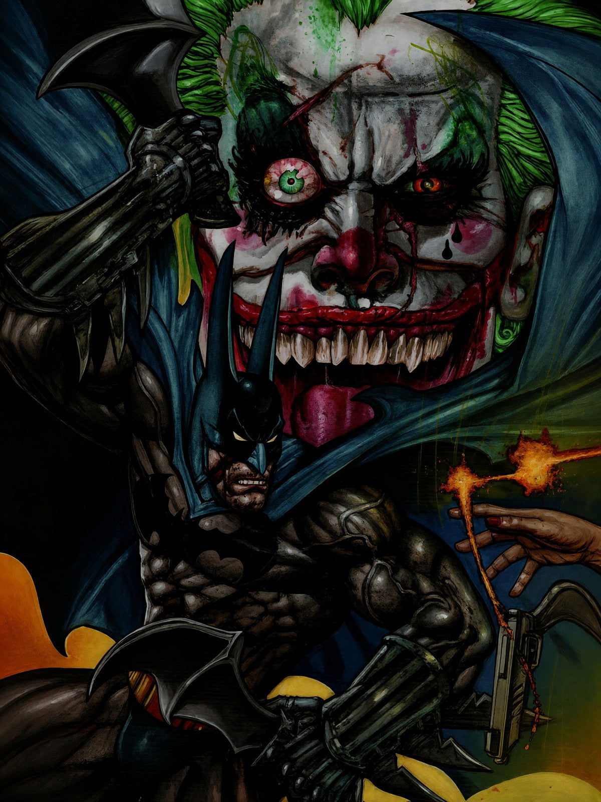 SIMON BISLEY BATMAN & JOKER DEADLY DUO #7 POSTER 2023 Wall Art Decor