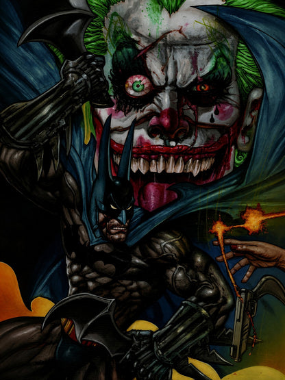 SIMON BISLEY BATMAN & JOKER DEADLY DUO #7 POSTER 2023 Wall Art Decor
