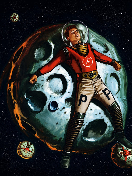 Edward Valigursky The Penal Cluster 1957 Sci-Fi Poster Wall Art Decor