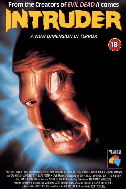 INTRUDER 1989 HORROR MOVIE POSTER – EVIL DEAD II CREATORS TERROR Wall Art Decor