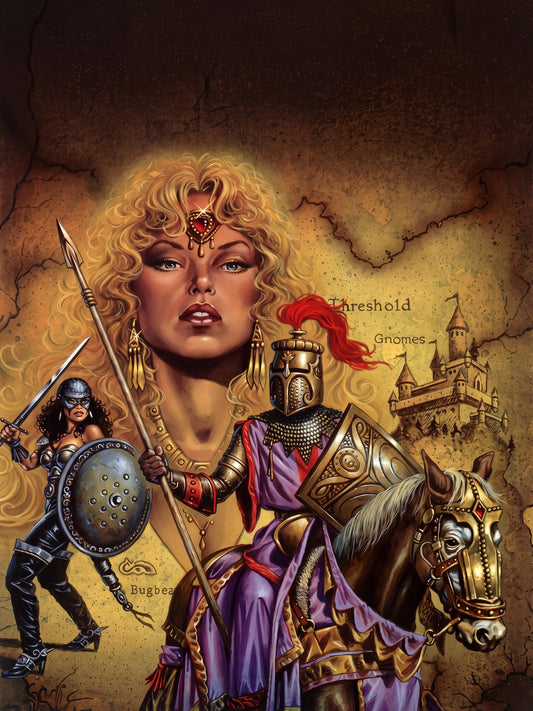 GRAND DUCHY KARAMEIKOS BY CLYDE CALDWELL POSTER D&D 1987 FANTASY VIBRANT