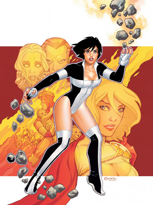 Terra by Amanda Conner Poster - Dynamic Superhero Action Art