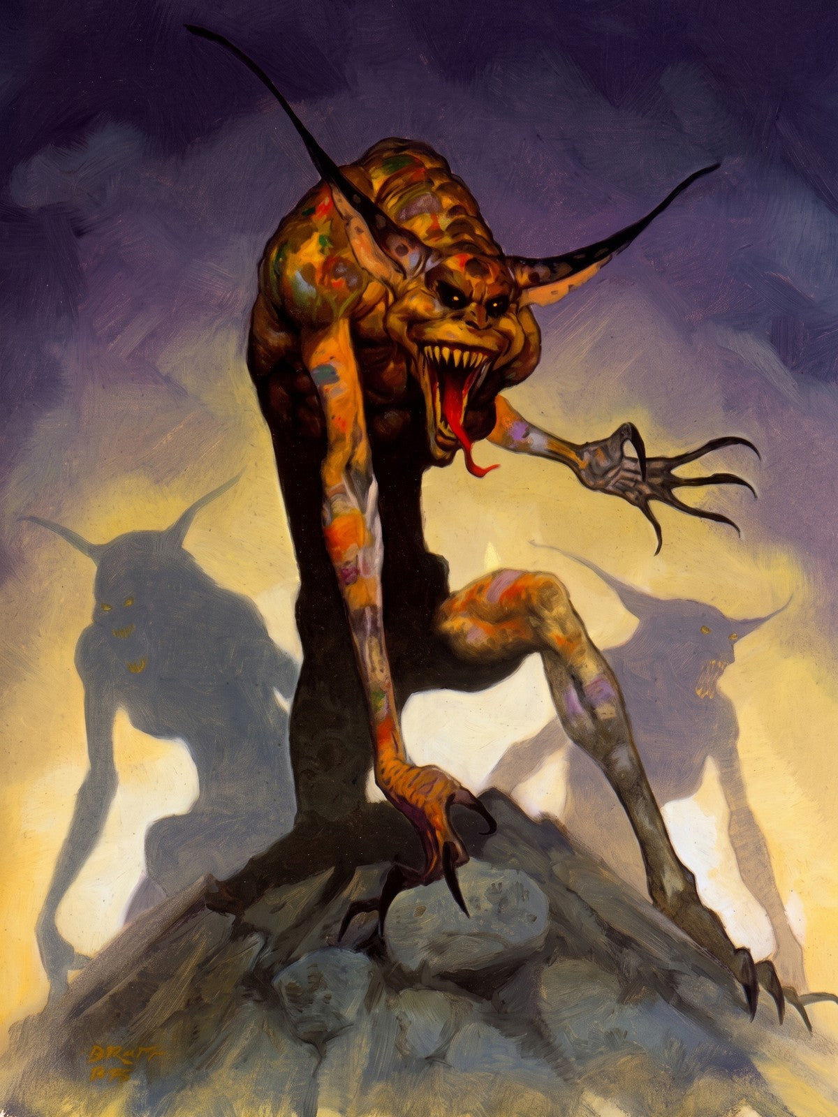Gerald Brom The Demon Hordeh 1991 Poster – Dark Fantasy Horror Art