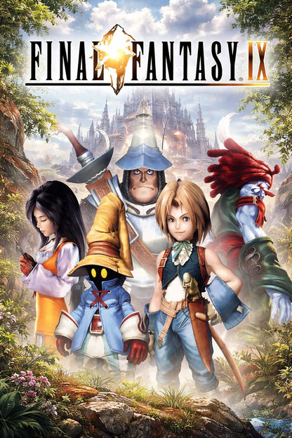 FINAL FANTASY IX POSTER PS1 GAME COVER ART CLASSIC JRPG PARTY PORTRAIT