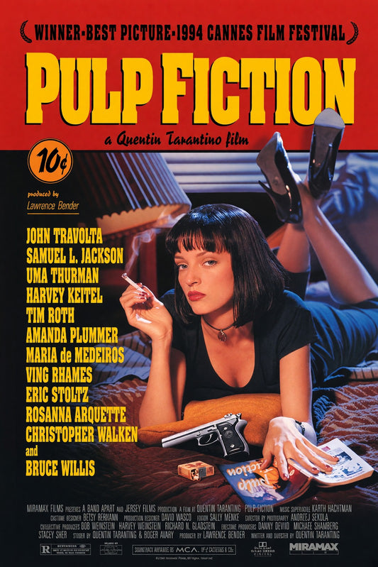 Pulp Fiction (1994) Movie Poster - Tarantino Classic Film Art