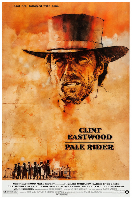 Pale Rider 1985 Movie Poster – Western Classic Film Art Wall Print