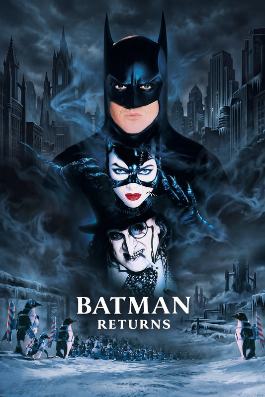 Batman Returns 1992 Movie Poster – Dark Knight Catwoman Penguin Wall Art Decor