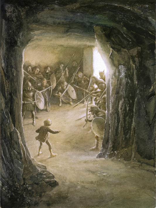The Gate of The Goblins by Alan Lee (1997) Fantasy Poster - Lord of The Rings Ar