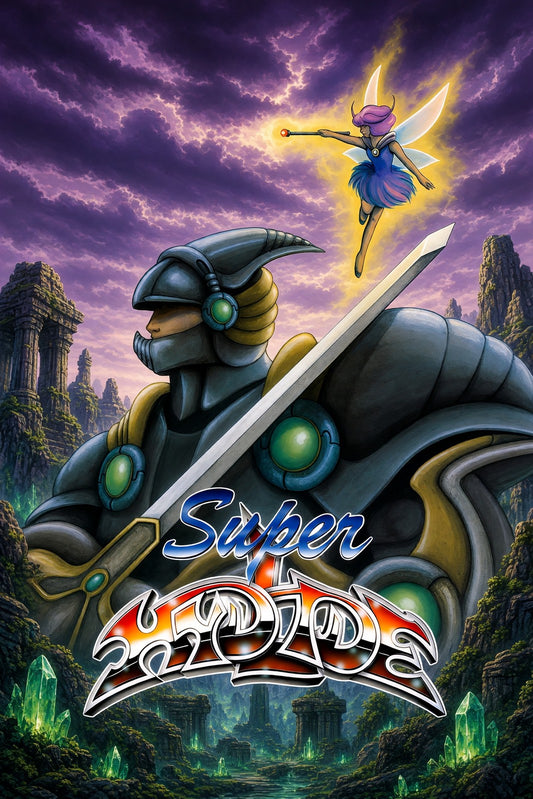 Super Hydlide Poster - Fantasy Action RPG Retro Game Art Wall Art Decor