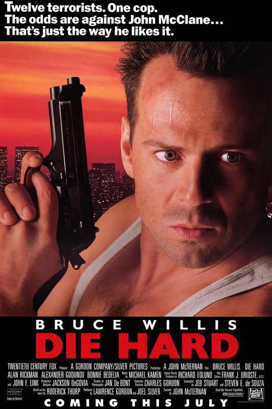 Die Hard (1988) Movie Poster - Bruce Willis Action Film Poster