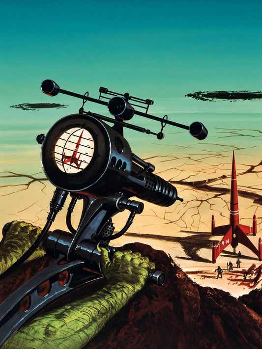 Hunter Patrol by Edward Valigursky (1959) Sci-Fi Poster Wall Art Decor