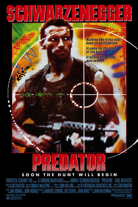 Predator 1987 Movie Poster - Schwarzenegger Action Sci-Fi Classic