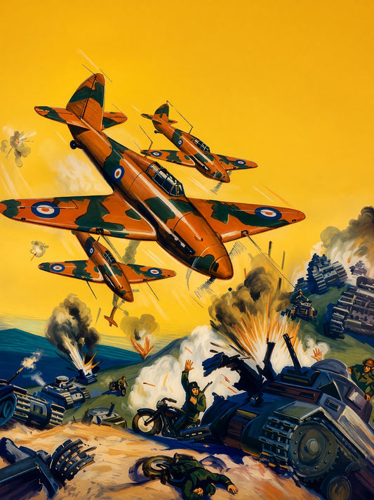 Rudolph Belarski Convoy Destroyer 1941 Poster – RAF Fighter Aircraft